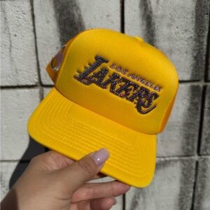 Yellow Los Angeles Trucker Hat